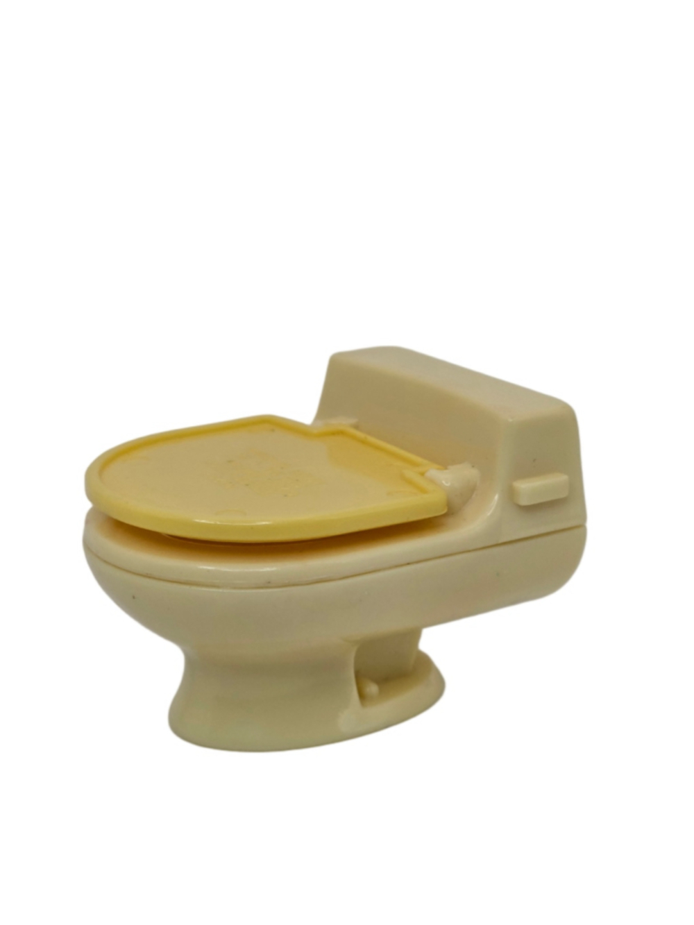 Fisher-Price Loving Family Dollhouse Bathroom Toilet Cream Yellow Lid